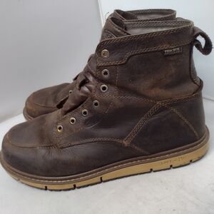 Keen Mens San Jose Brown Leather Utility Boots 10.5 D Waterproof